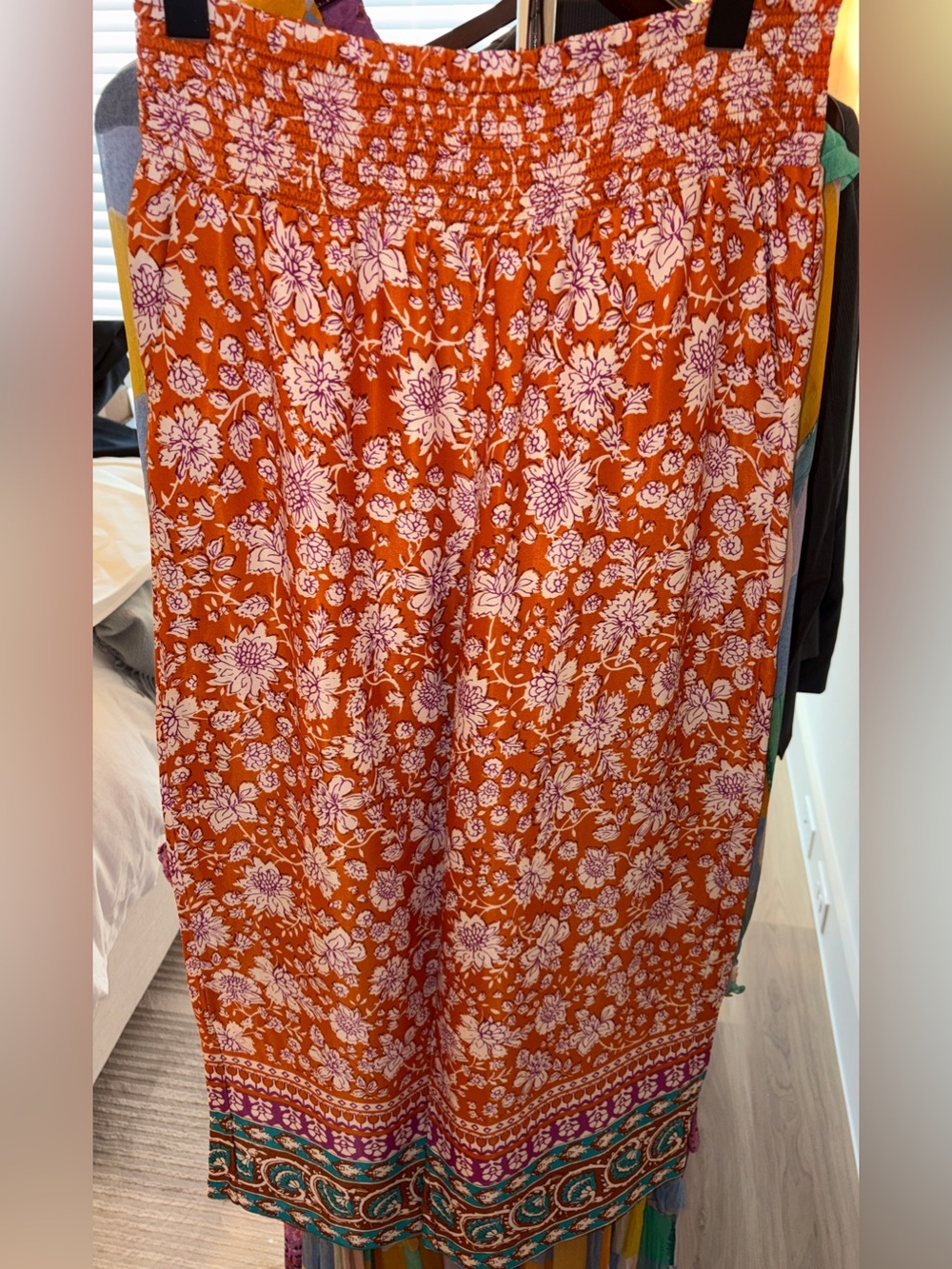 Anthropologie Boho Cropped Wide Leg Pants Sz Medium Nwot